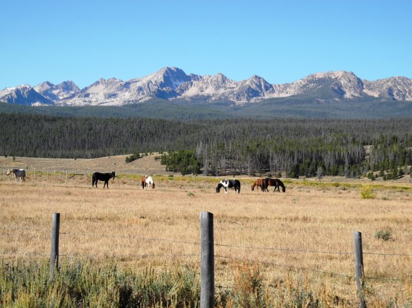 View along the Scenic Byway from Stanley to Sun Valley