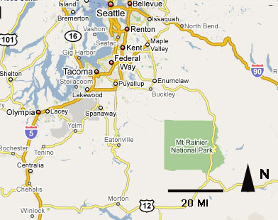 Mt Ranier Location