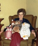Mary with her&nbsp;owls